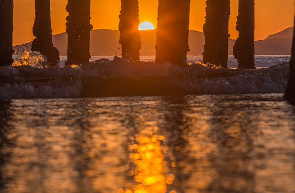 Sunset Through the Pier