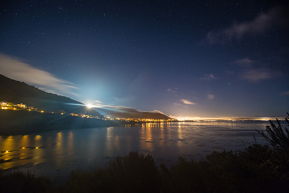 Shell Beach Moon Flare