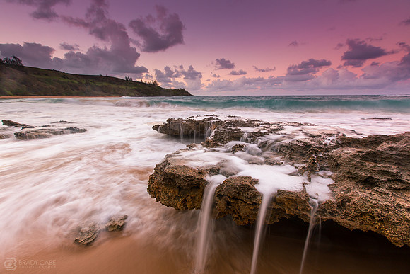 Moloa'a Bay at Sunset