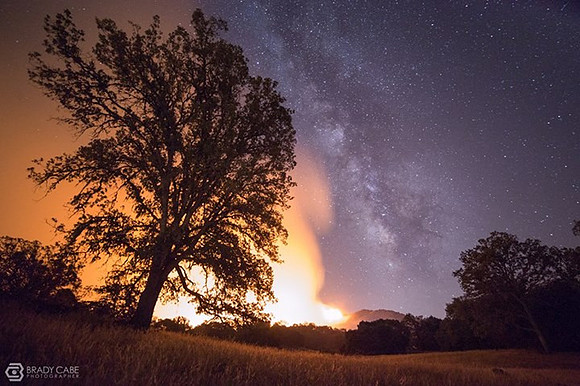 Night Sky Ablaze