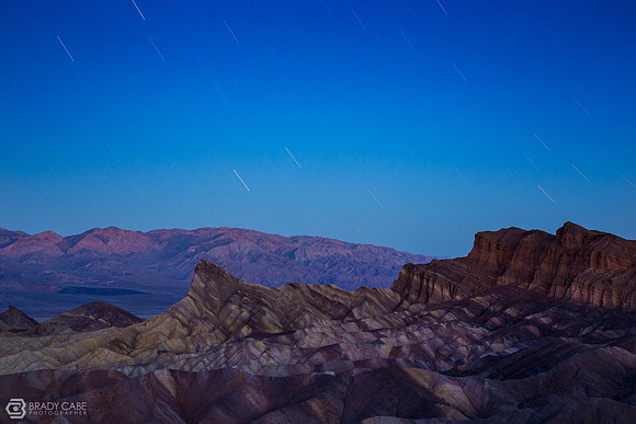 Zabriskie Blue Hour Star Trail