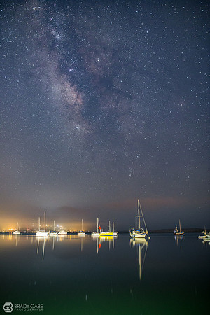 Morro Bay Harbor After Dark